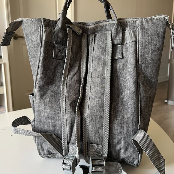 Gray Baby Diaper Bag Backpack | Multi-Pocket Organizer Tote - Picture 2 of 2
